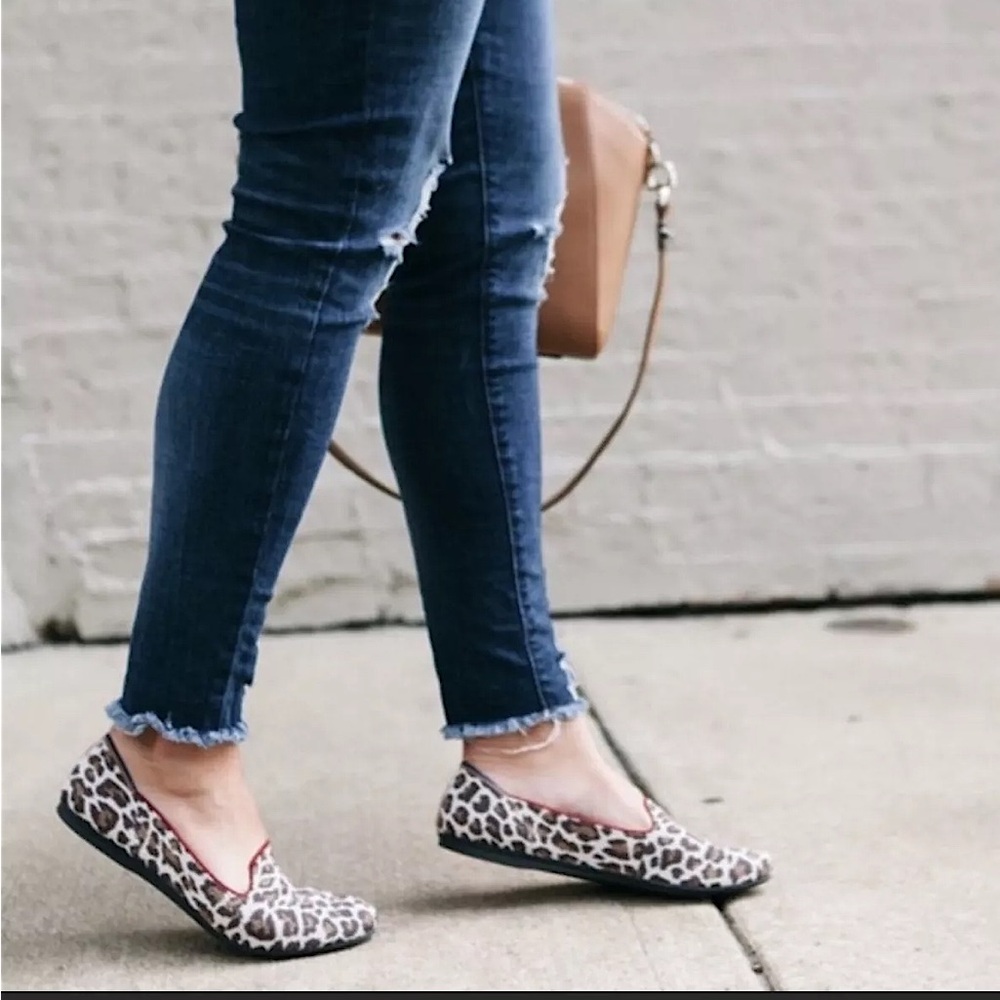 Rothy’s Loafer Mocha Spot Animal Print Flat 7